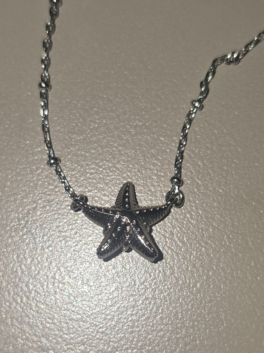Kendra Scott Parker Starfish Short Pendant Necklace - Silver MOP Signed 19 In. - Picture 10 of 12